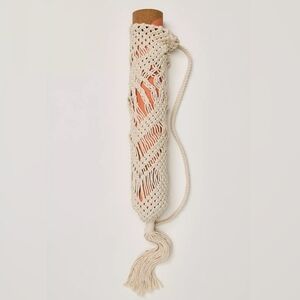 Free People oak and reed Macrame Yoga Carry Bag 100% Cotton